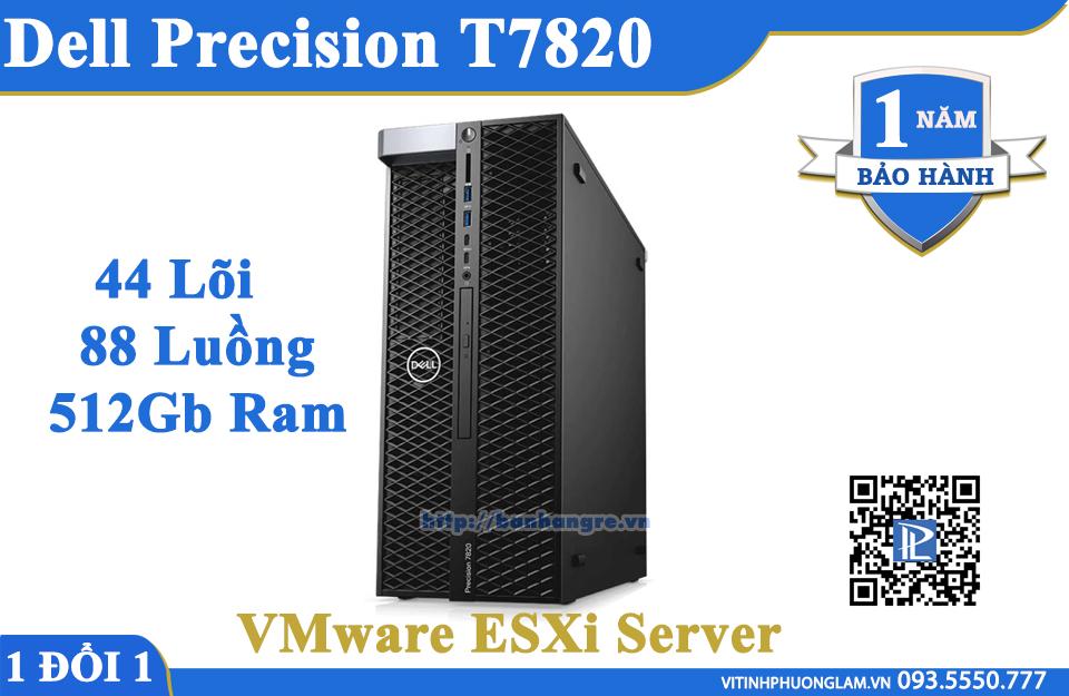Máy Trạm Dell Precision T7820 / Dual Xeon Gold 6148 (2.4Ghz) 80 Luồng / Ram Ecc 256Gb / VMware ESXi Server